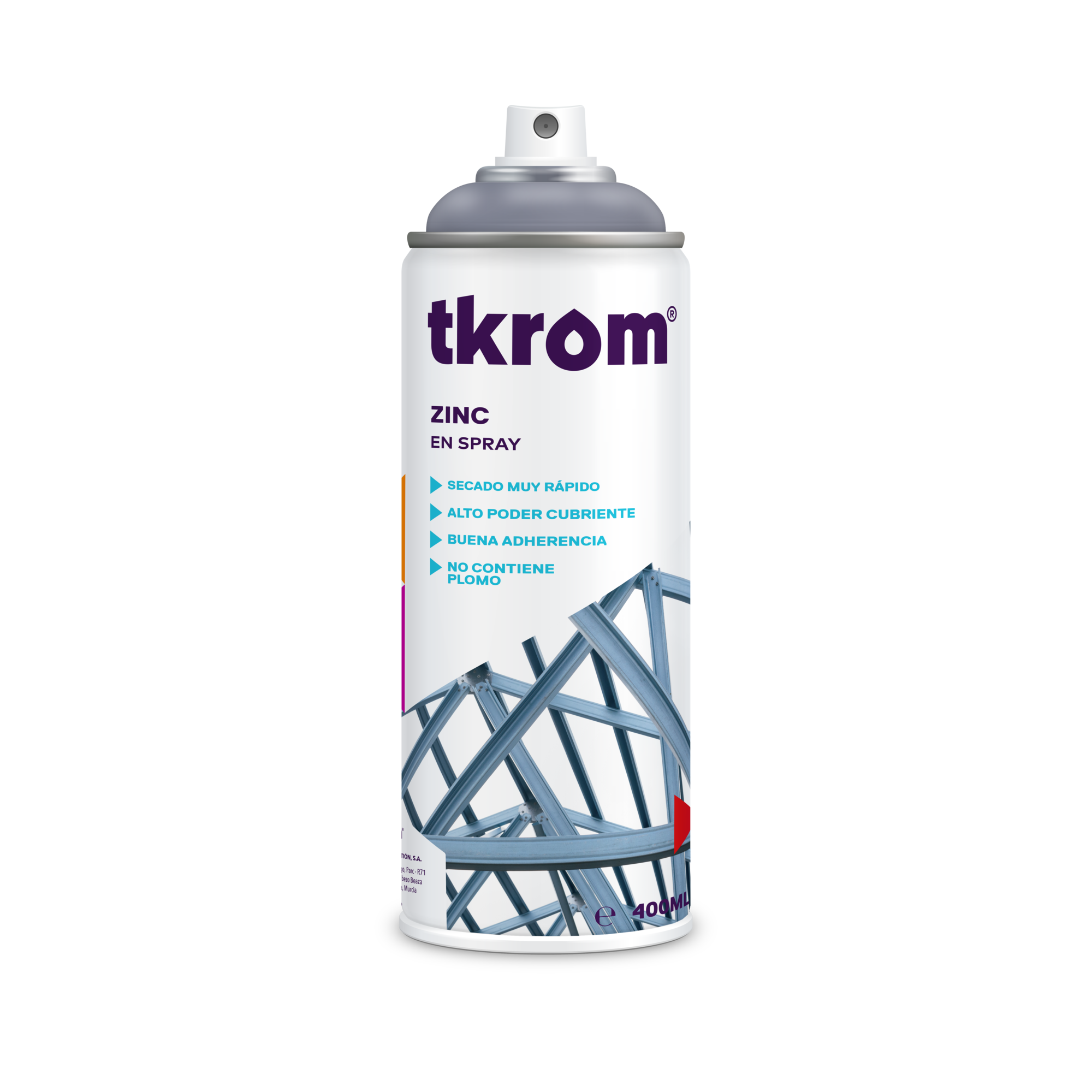 SPRAY TKROM GALVANIZADO 400ML