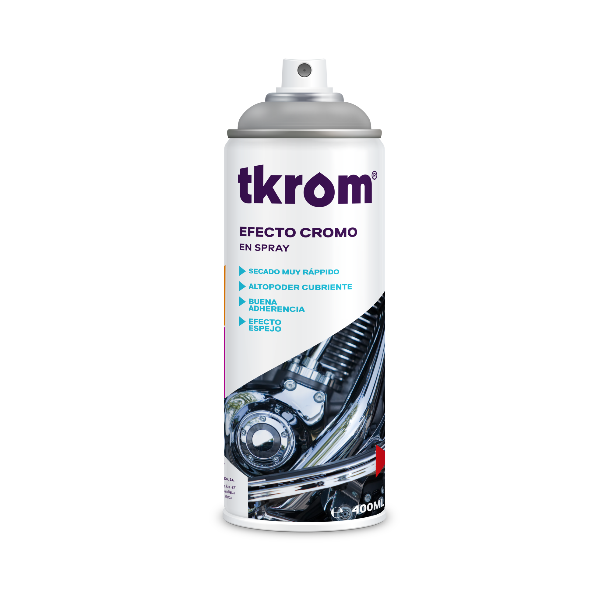 SPRAY TKROM CROMADO 400ML