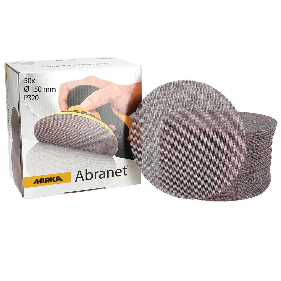 CAJA 50 UNIDADES LIJA ABRANET 150 MM