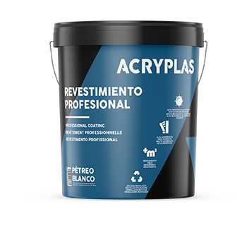 MEMBRANA ELASTICO EXTERIOR ACRYPLAS BLANCO 15 LT