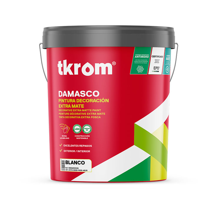 DAMASCO EXTRA MATE PLÁSTICO DECORACIÓN 15L