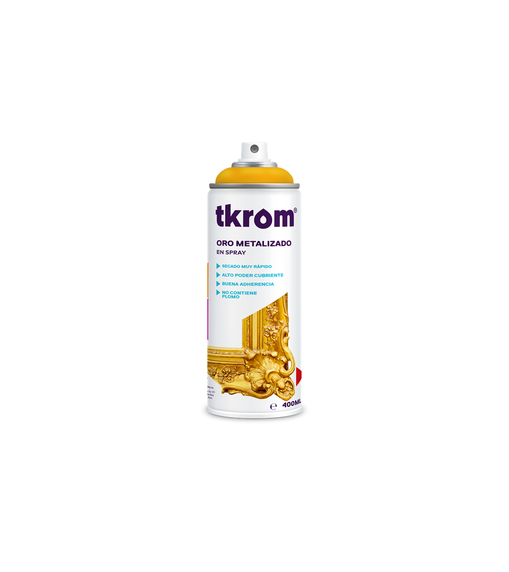 SPRAY TKROM ORO METALIZADO 400ML