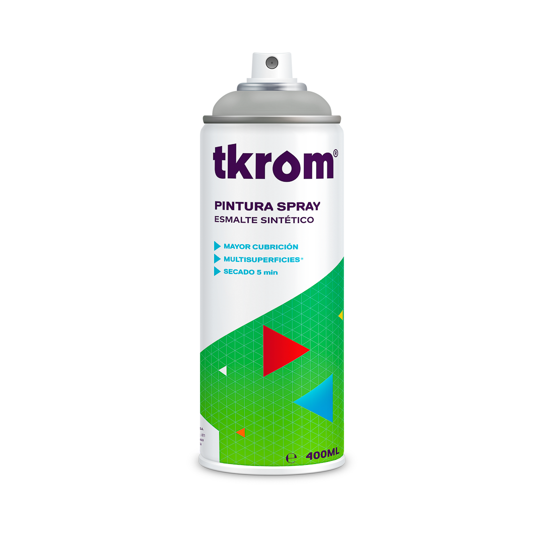 SPRAY TKROM GRIS LUMINOSO RAL 7035 400ML.
