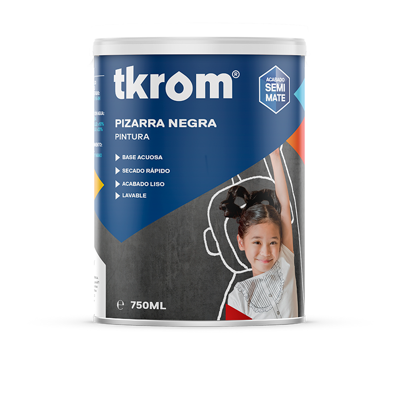 PINTURA PIZARRAS AL AGUA TKROM 750 ML