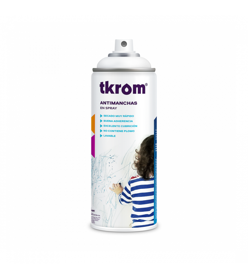 SPRAY TKROM ANTIMANCHAS BLANCO 500ML.